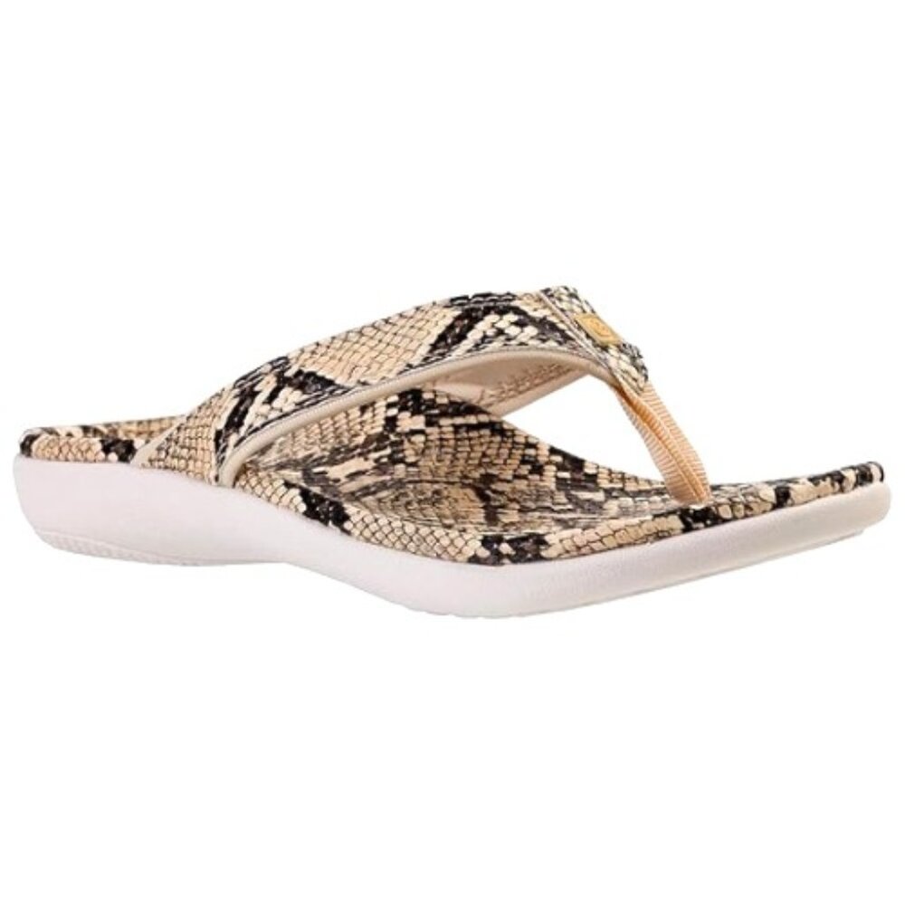Elegant Snake Print Women's Sandals